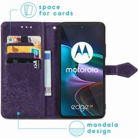 imoshion Mandala Klapphülle für das Motorola Edge 30 - Violett