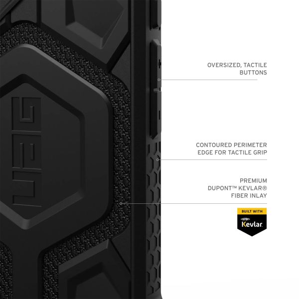 UAG Monarch Pro Backcover für das iPhone 16 Plus - Kevlar Black