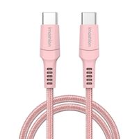 imoshion Braided USB-C-zu-USB-C Kabel - 2 Meter - Rosa