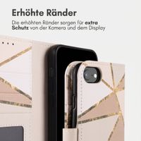 imoshion Design Klapphülle Apple iPhone SE (2022 / 2020) / 8 / 7 / 6(s) - Beige Graphic