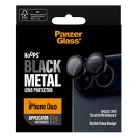 PanzerGlass Hoops Optic Rings Kameraschutz Apple iPhone Duo - Schwarz