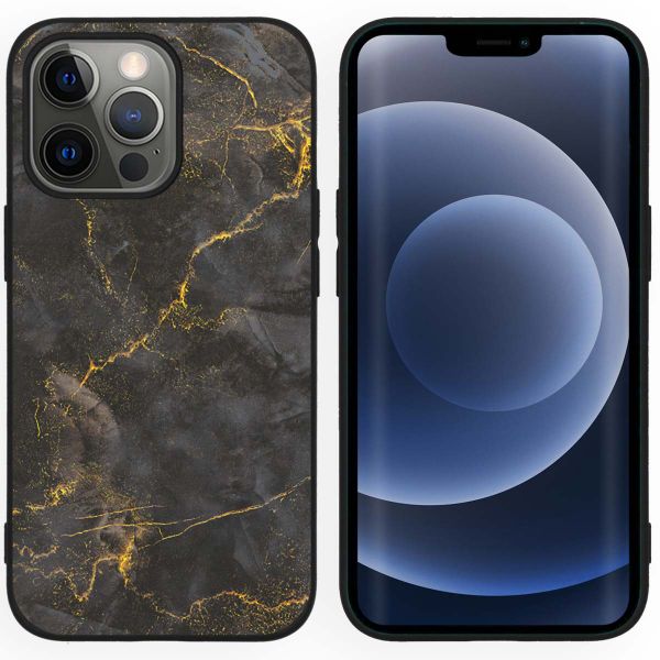 imoshion Design Hülle Apple iPhone 13 Pro - Black Marble
