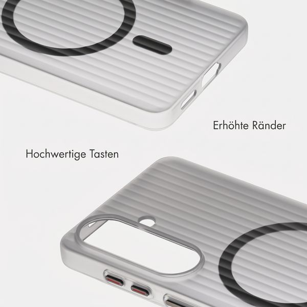 Accezz Lite Backcover mit MagSafe | Fluted | Samsung Galaxy S26 - Grau