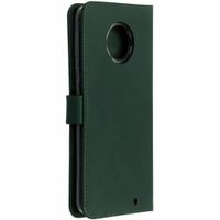 Selencia Echtleder Klapphülle für das Motorola Moto G6 Plus - Grün