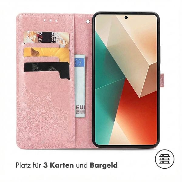 imoshion Mandala Klapphülle Xiaomi Redmi Note 13 (5G) - Rosé gold