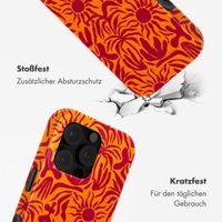 Selencia Vivid Tough Back Cover mit MagSafe für das iPhone 16 Pro Max - Tropical Vibes Apricot