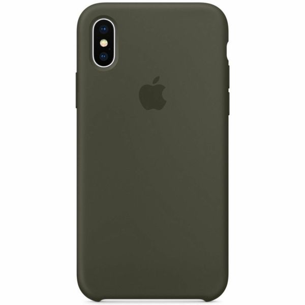 Apple Silikon-Case Dark Olive für das iPhone X