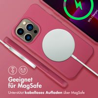 imoshion Color Backcover mit abnehmbarem Handykette und MagSafe Apple iPhone 13 Pro - Raspberry