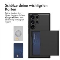 imoshion Backcover mit Kartenfach Samsung Galaxy S22 Ultra - Schwarz