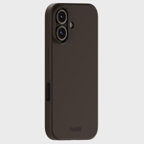Holdit Silicone Case für das Apple iPhone 16 - Chocolate