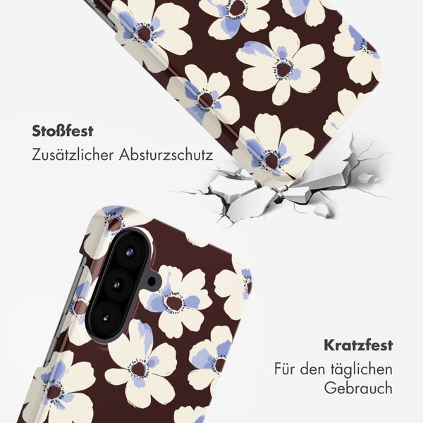 Selencia Vivid Back Cover Samsung Galaxy A57 (5G) - Choco Flower Pop