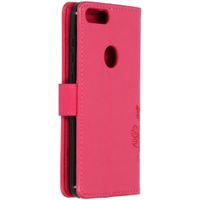Kleeblumen Klapphülle Fuchsia Alcatel 1S (2019)