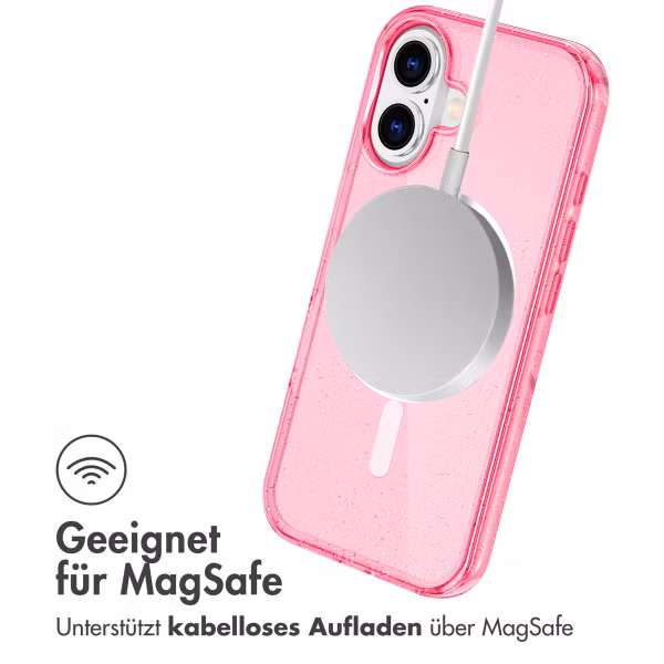 imoshion Sparkle Back Cover mit MagSafe Apple iPhone 17 - Rosa