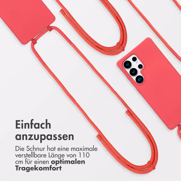 imoshion Color Backcover mit abnehmbarem Handykette und MagSafe Samsung Galaxy S25 Ultra - Red Raspberry