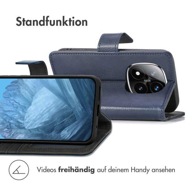 imoshion Luxuriöse Klapphülle Xiaomi Redmi Note 14 Pro (4G) - Dunkelblau