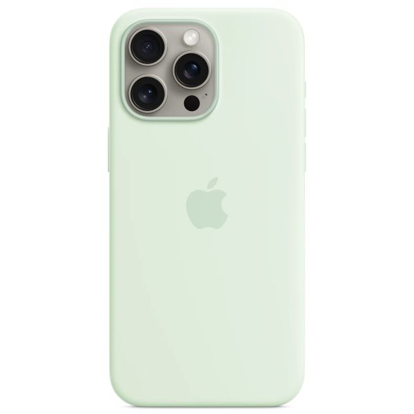 Apple Silikon-Case MagSafe für das Apple iPhone 15 Pro Max - Soft Mint