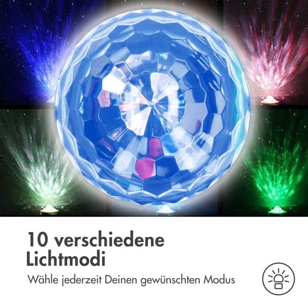 imoshion Sternprojektor - Sternenhimmel - 10 Lichtmodi - Schwarz