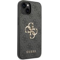 Guess 4G Metal Logo Back Cover Apple iPhone 15 - Grau