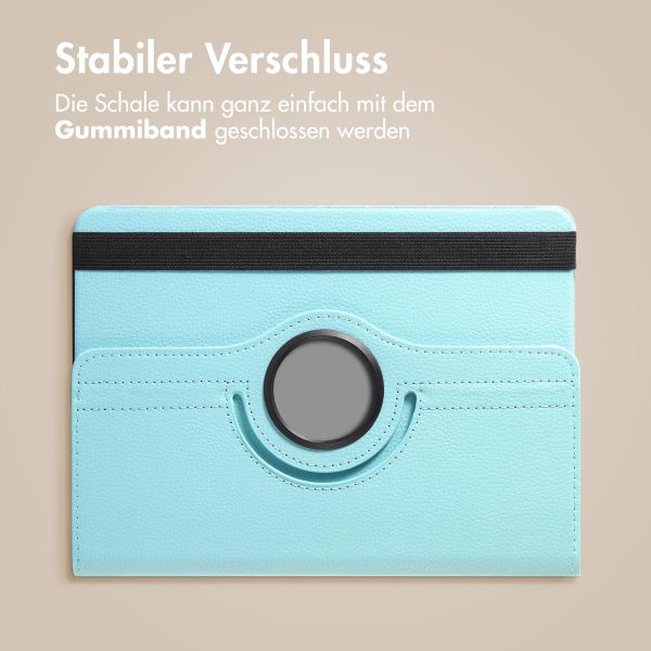 imoshion 360° drehbare Klapphülle Samsung Galaxy Tab S9 11.0 Zoll / Tab S10 FE / S9 FE 10.9 Zoll - Hellblau