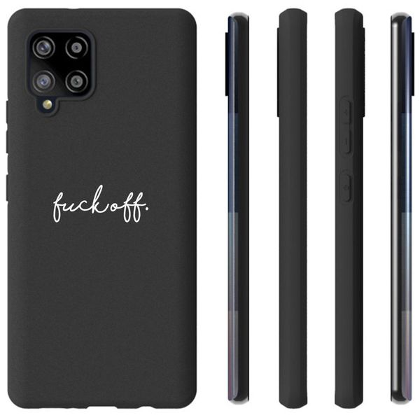 imoshion Design Hülle Samsung Galaxy A42 - Fuck Off - Schwarz