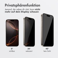 Accezz Sichtschutz-Schutzglas mit Applikator Apple iPhone 16 Pro Max