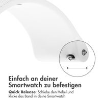 imoshion Sport-Silikonarmband mit Schnalle - Universelle 22 mm Anschluss - Weiß