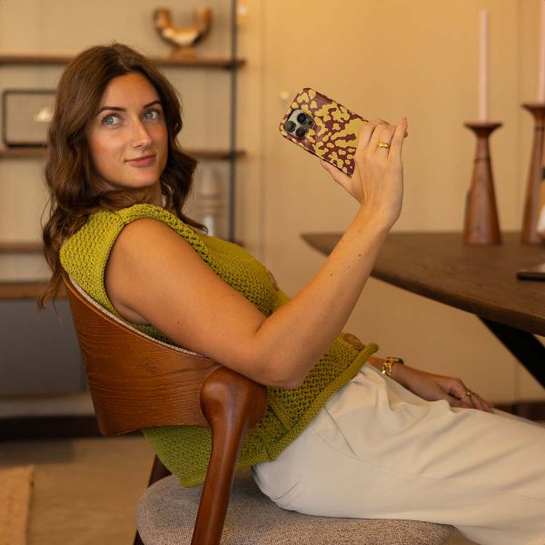 Selencia Vivid Back Cover Samsung Galaxy A36 / A56 - Moo'd Olive Dust