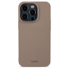 Holdit Slim Case für das iPhone 14 Pro - Mocha Brown