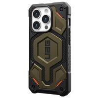 UAG Monarch Pro Backcover für das iPhone 15 Pro - Kevlar Element Green