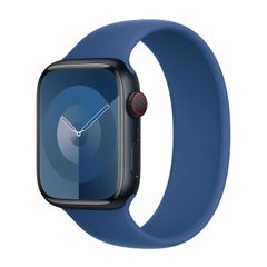 Apple Silikon Solo Loop für  Apple Watch | 44/45/46/49 mm - Größe 9 - Ocean Blue