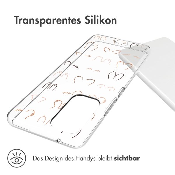 imoshion Design Hülle für das Samsung Galaxy A53 - Boobs all over - Transparent