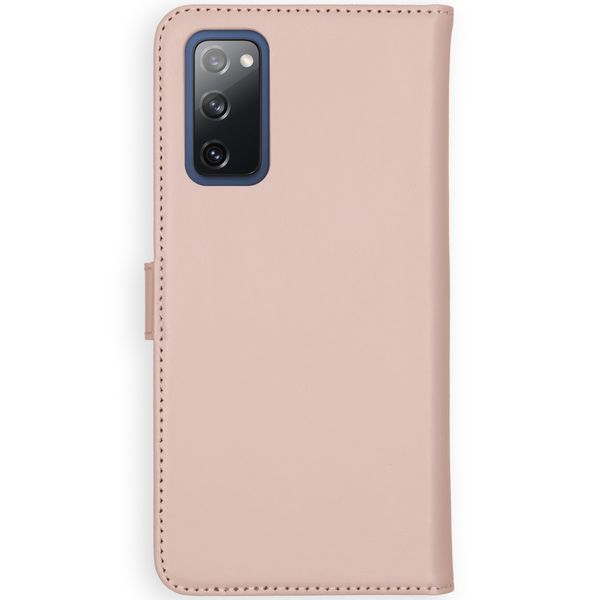 Selencia Echtleder Klapphülle Samsung Galaxy S20 FE - Dusty Pink
