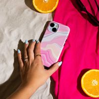 Selencia Vivid Back Cover Apple iPhone SE (2022 / 2020) / 8 / 7 - Pastel Lipstick Marble