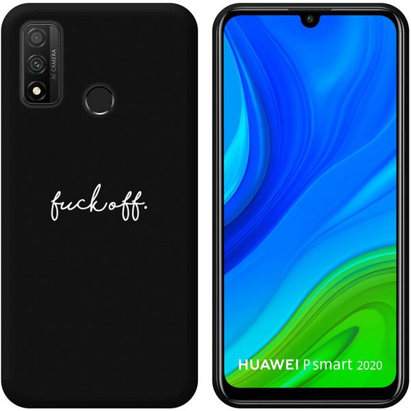 imoshion Design Hülle Huawei P Smart (2020) - Fuck Off - Schwarz