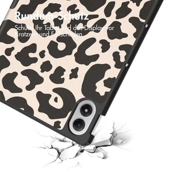 imoshion Design Trifold Klaphülle Xiaomi Redmi Pad 2 Pro - Leopard