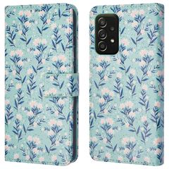 imoshion Design Klapphülle Samsung Galaxy A52(s) (5G/4G) - Blue Flowers