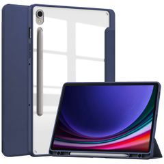 imoshion Trifold Hardcase Klapphülle für das Samsung Galaxy Tab S9 11.0 Zoll - Dunkelblau