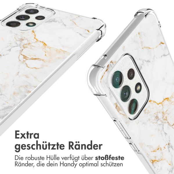 imoshion Design Hülle mit Band für das Samsung Galaxy A53 - White Marble