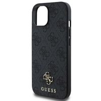 Guess 4G Metal Logo Back Cover MagSafe Apple iPhone 15 - Schwarz
