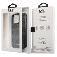 Karl Lagerfeld Hardcase Backcover Monogram Plaque für das iPhone 13 Pro - Schwarz