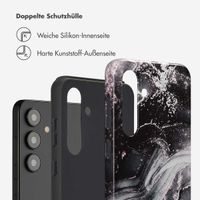 Selencia Vivid Tough Back Cover für das Samsung Galaxy S24 - Chic Marble Black