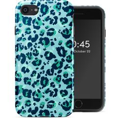 Selencia Vivid Tough Back Cover für das iPhone SE (2022 / 2020) / 8 / 7 - Wild Spots Light Blue