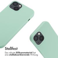 imoshion Silikonhülle mit Band für das iPhone 13 - Mintgrün