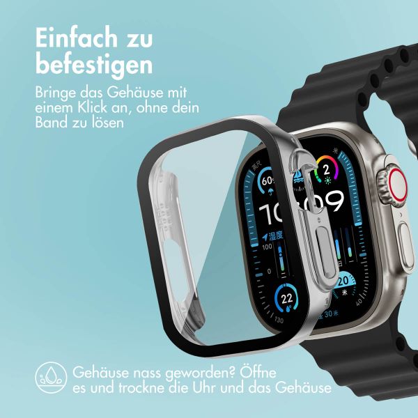 imoshion Full Cover glänzendes Hard Case für die Apple Watch Ultra / Ultra 2 – 49 mm – Silber