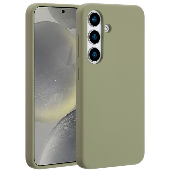 Accezz Liquid Silikoncase mit MagSafe Samsung Galaxy S25 - Cooper Green