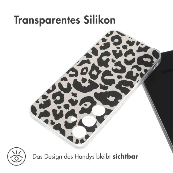 imoshion Design Hülle Samsung Galaxy S24 - Leopard Transparent