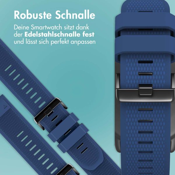 imoshion QuickFit® Silikonarmband -   Garmin 22 mm Anschluss - Dunkelblau