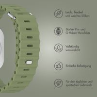 Accezz Ocean Armband für Apple Watch Series 1 - 9 / SE (38/40/41 mm) | Series 10 / 11 (42 mm) - Khaki