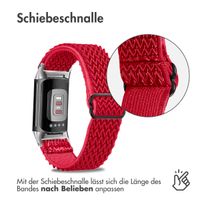 imoshion Elastisches Nylonarmband für das  Fitbit Charge 5 - Rot