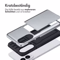 imoshion Backcover mit Kartenfach Samsung Galaxy S25 Edge - Grau